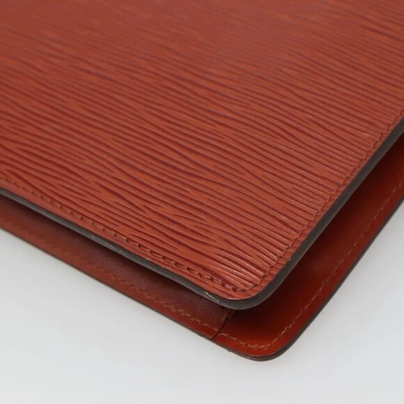 LOUIS VUITTON Epi Montaigne 27 Clutch Bag Brown LV - Picture 8 of 16